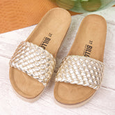 Imagen del producto Sandalia Plataforma Dorado Mujer