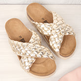 Imagen del producto Sandalia Plataforma Dorado Mujer