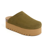 Imagen del producto Zueco Plataforma Kaki Mujer