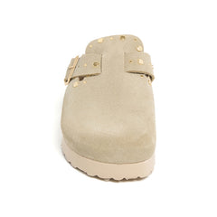 Imagen del producto Zueco Plataforma Kaki Mujer