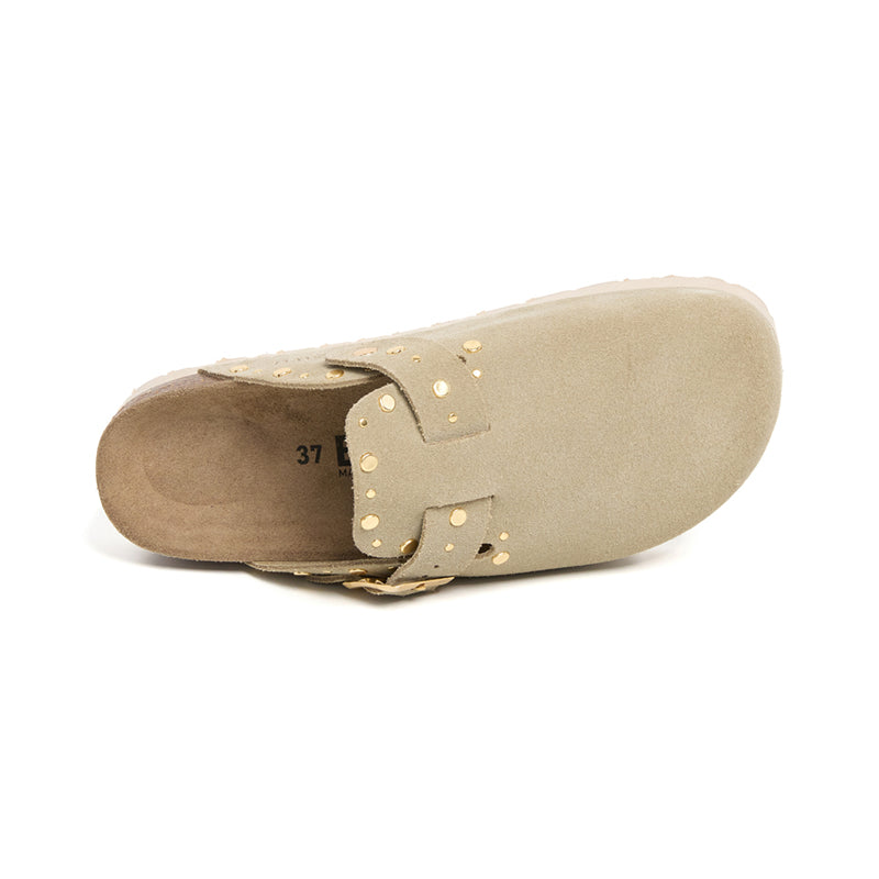 Imagen del producto Zueco Plataforma Kaki Mujer