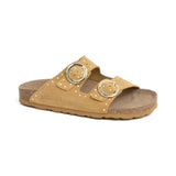 Sandalia Bari Glam Miel Amarillo Mujer