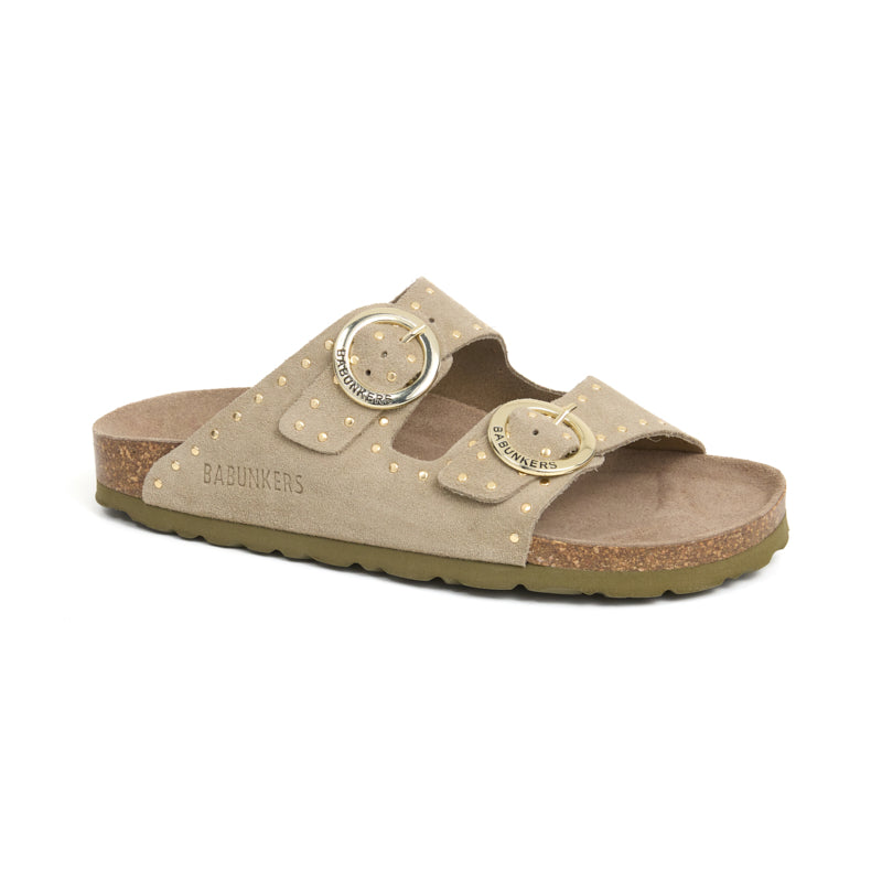 Imagen del producto Sandalia Bari Glam Ecru Kaki Mujer