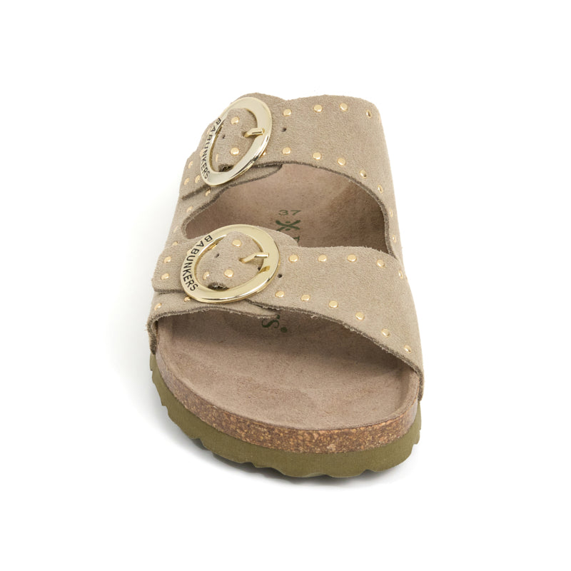 Imagen del producto Sandalia Bari Glam Ecru Kaki Mujer