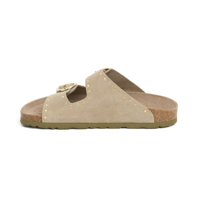 Imagen del producto Sandalia Bari Glam Ecru Kaki Mujer