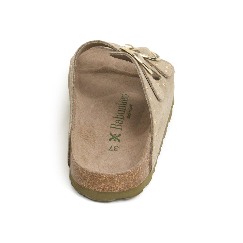 Imagen del producto Sandalia Bari Glam Ecru Kaki Mujer