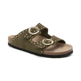 Sandalia Bari Glam Aceituna Verde Mujer