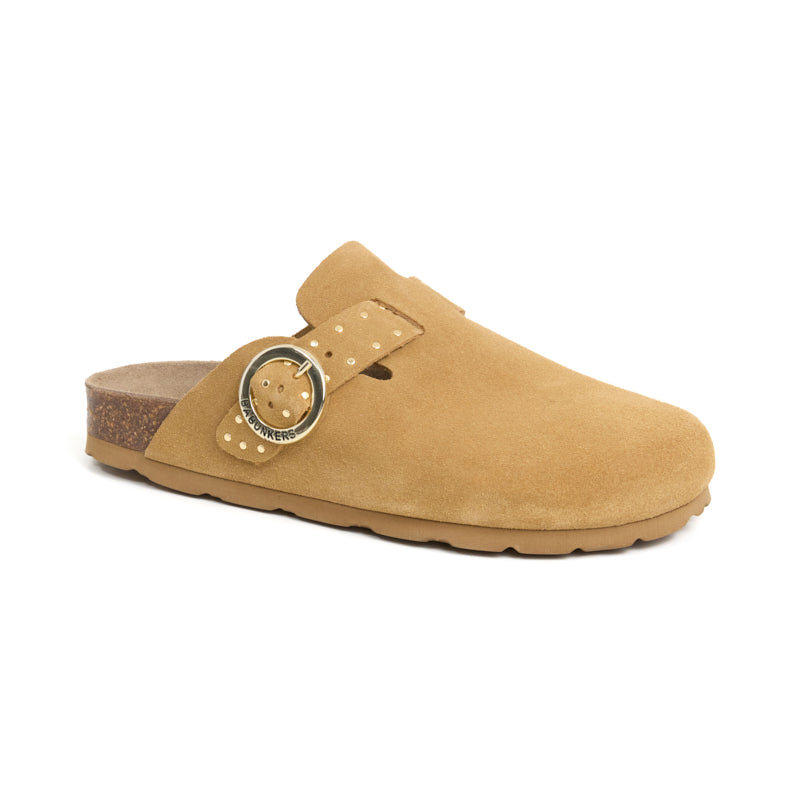 Imagen del producto Zueco Palermo Glam Miel Amarillo Mujer
