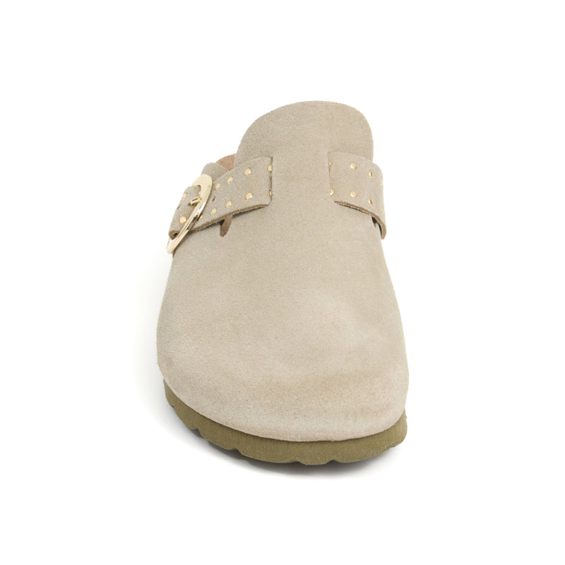 Imagen del producto Zueco Palermo Glam Ecru Kaki Mujer