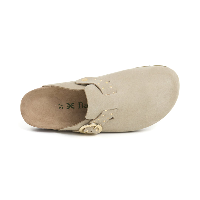 Imagen del producto Zueco Palermo Glam Ecru Kaki Mujer