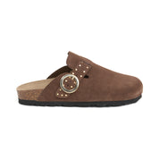 Imagen del producto Zueco Palermo Glam Castaña Marrón Mujer