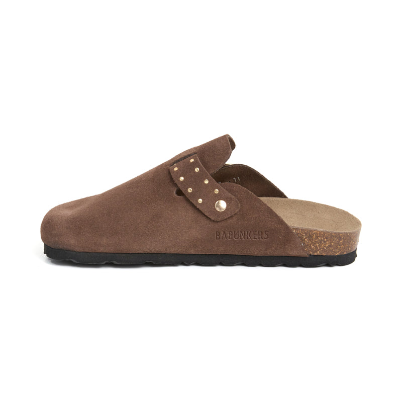 Imagen del producto Zueco Palermo Glam Castaña Marrón Mujer
