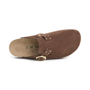 Imagen del producto Zueco Palermo Glam Castaña Marrón Mujer