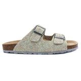 Graue Sandale Damen