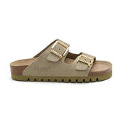 Imagen del producto SANDALIA MALIBÚ PLATAFORMA ECRU KAKI MUJER