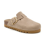 ZUECO DALLAS PLATAFORMA ARENA MARRON MUJER