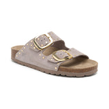 SANDALEN MALIBU GLANZ TAUPE BRAUN DAMEN