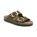 Sandalia Malibu Glam Aceituna Verde Mujer
