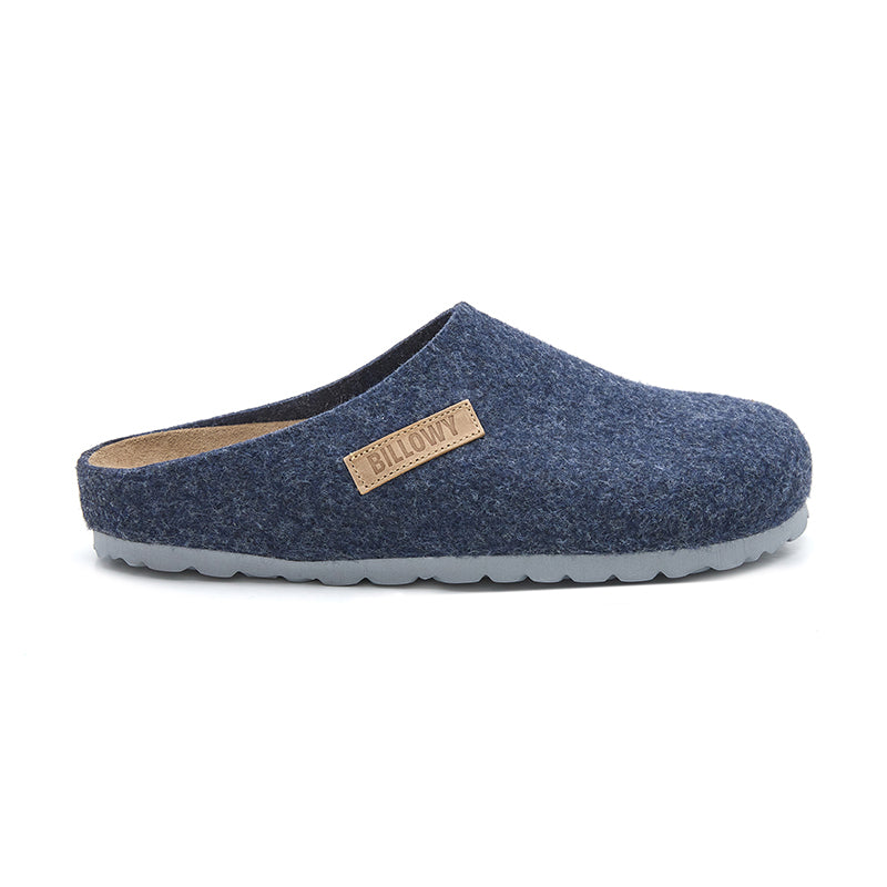 Imagen del producto Zueco Boston Fieltro Azul