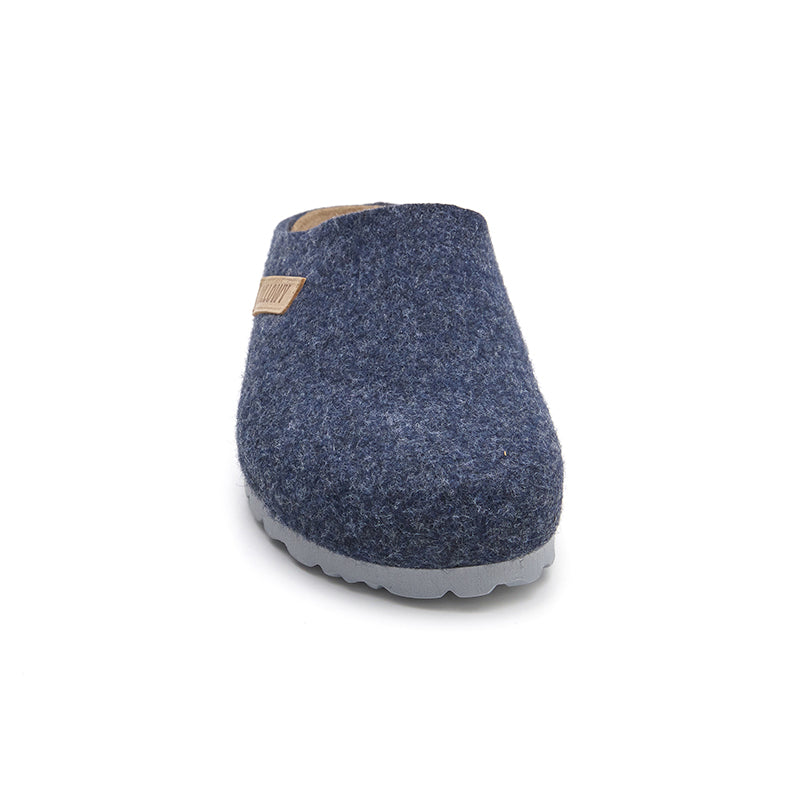 Imagen del producto Zueco Boston Fieltro Azul