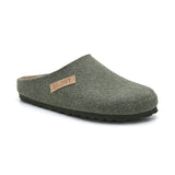 Zueco Boston Fieltro Verde