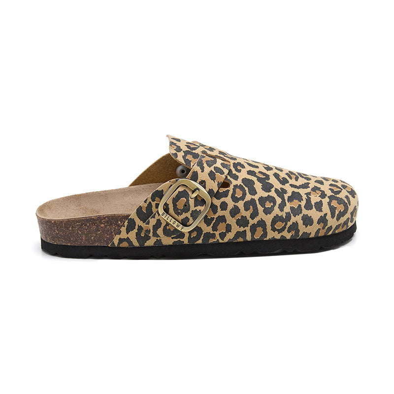 Imagen del producto Zueco Dallas Leopardo Marrón Mujer