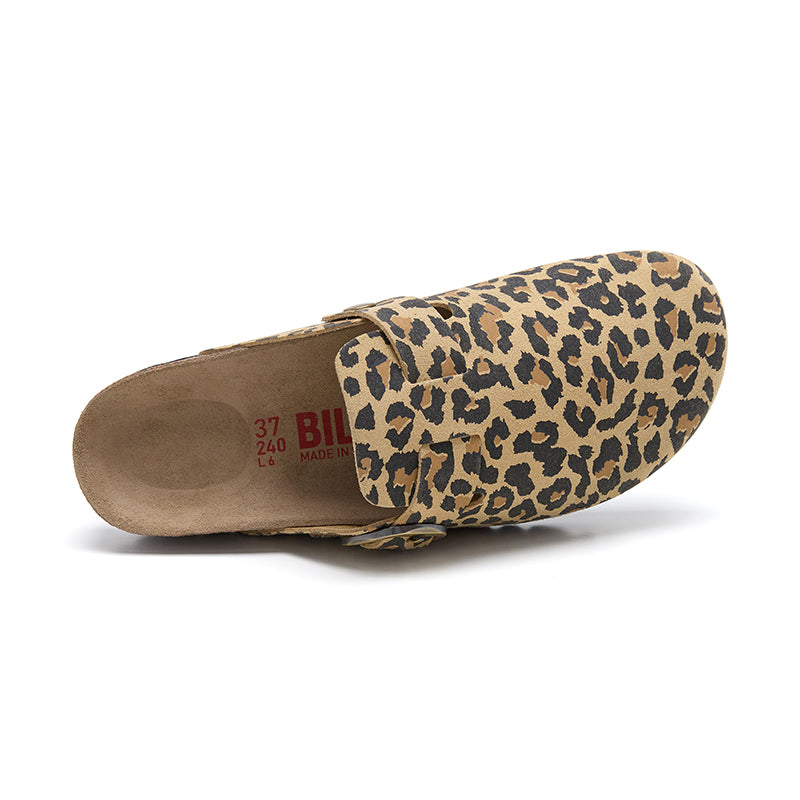 Imagen del producto Zueco Dallas Leopardo Marrón Mujer