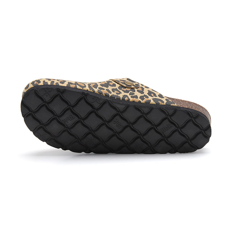 Imagen del producto Zueco Dallas Leopardo Marrón Mujer