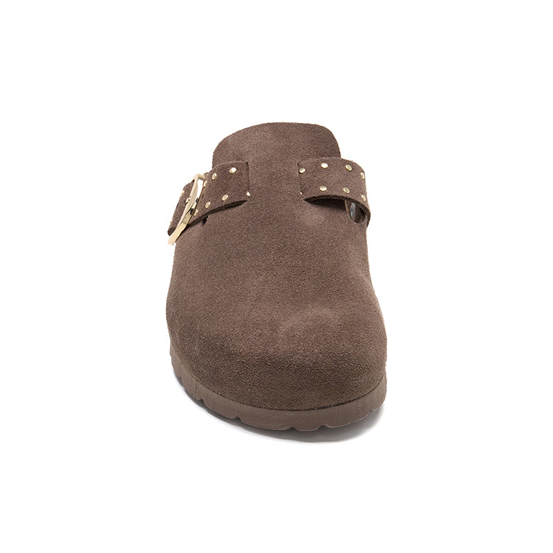 Imagen del producto Zueco Dallas Glam Cacao Marrón Mujer
