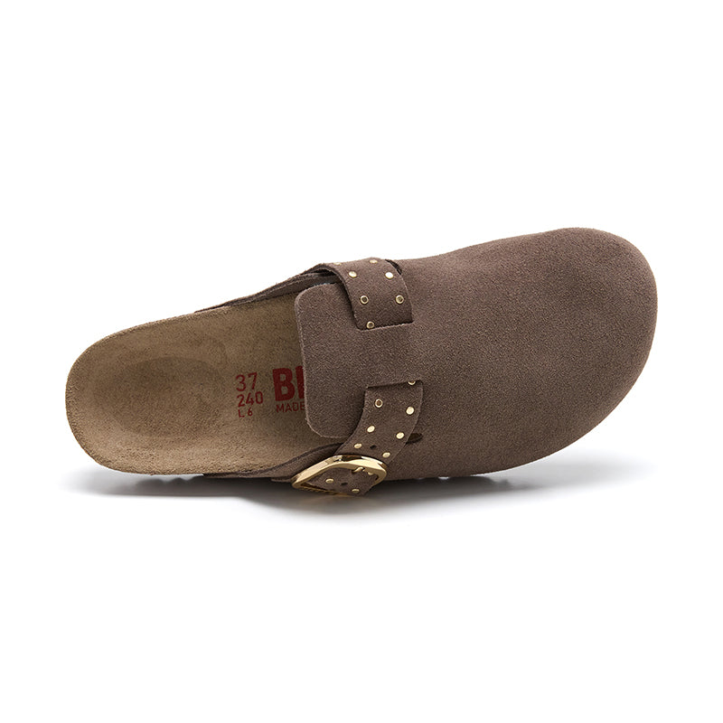 Imagen del producto Zueco Dallas Glam Cacao Marrón Mujer