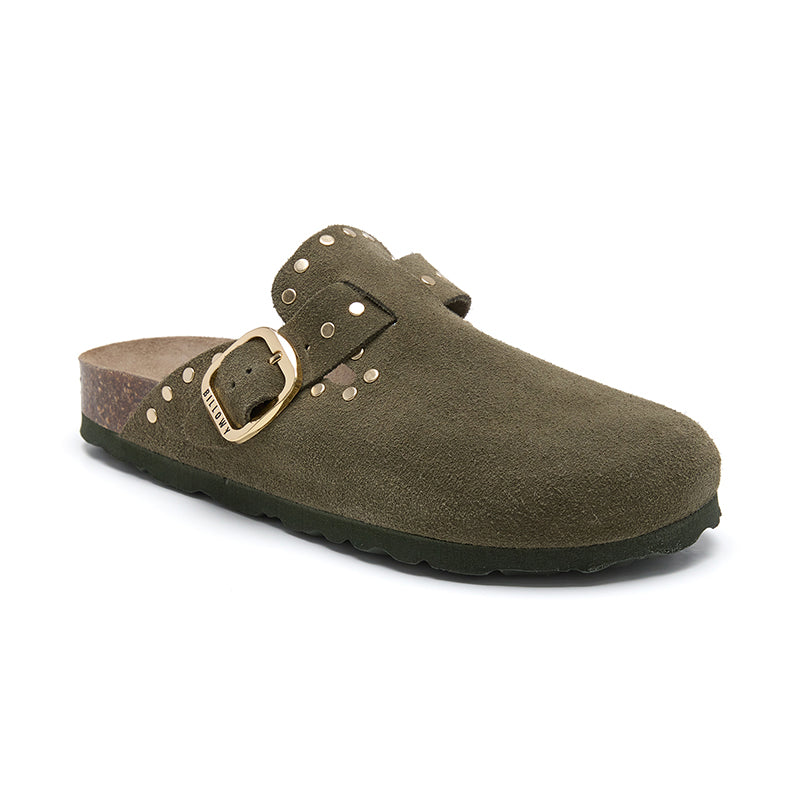 Imagen del producto Zueco Dallas Glam Aceituna Verde Mujer