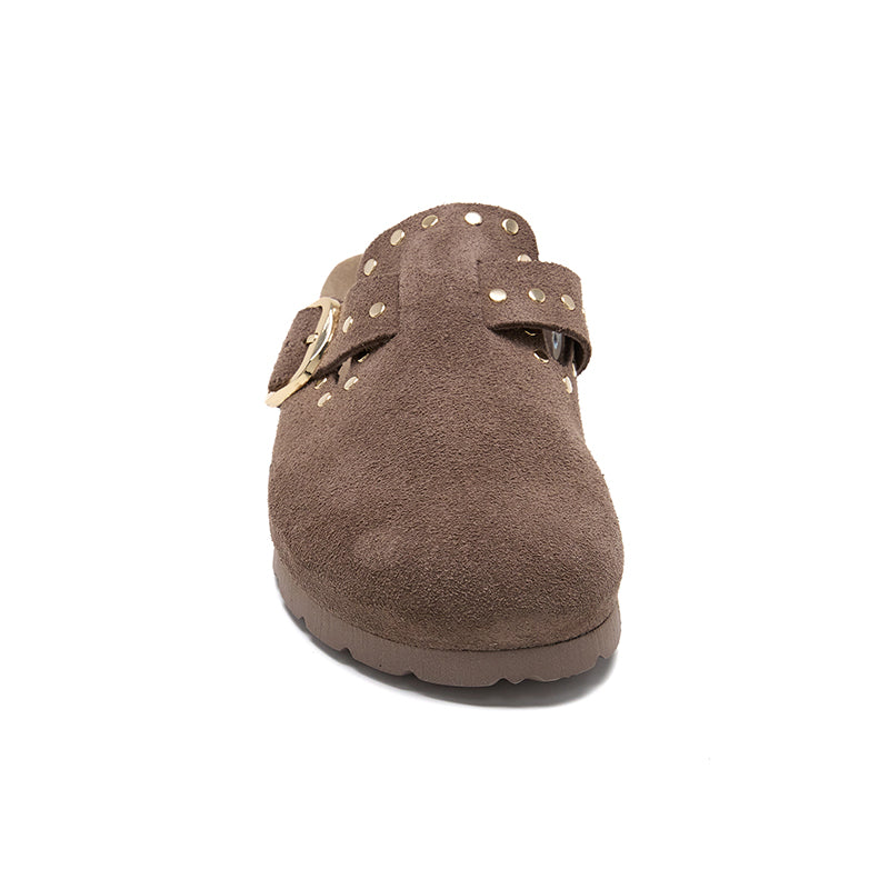 Imagen del producto Zueco Dallas Glam Cacao Marrón Mujer