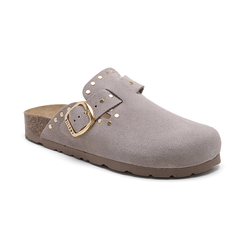Imagen del producto Zueco Dallas Glam Taupe Marrón Mujer