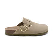 Imagen del producto Zueco Dallas Glam Ecru Kaki Mujer