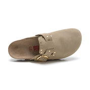 Imagen del producto Zueco Dallas Glam Ecru Kaki Mujer