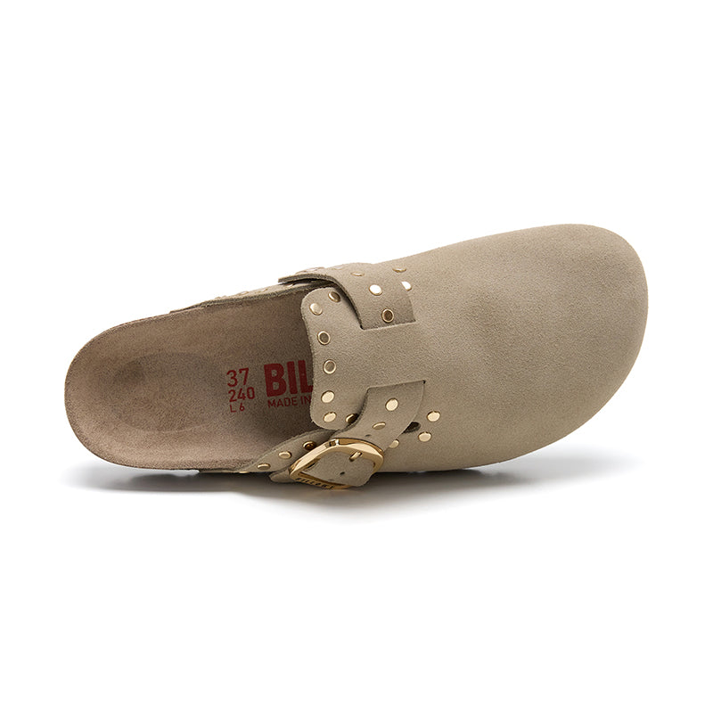 Imagen del producto Zueco Dallas Glam Ecru Kaki Mujer