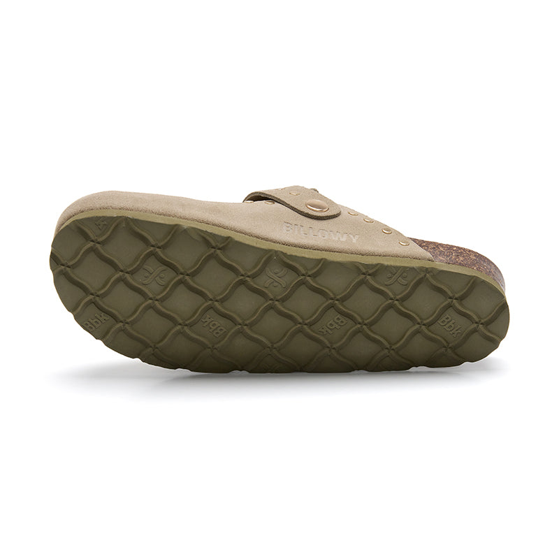 Imagen del producto Zueco Dallas Glam Ecru Kaki Mujer