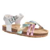 Sandalo da bambina in argento