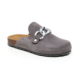 Zoccoli grigi da donna