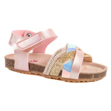 Flickans rosa sandal