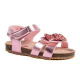 Piges lyserøde sandal