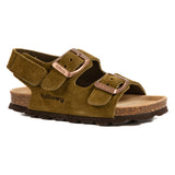 Zielone sandały dla chłopców