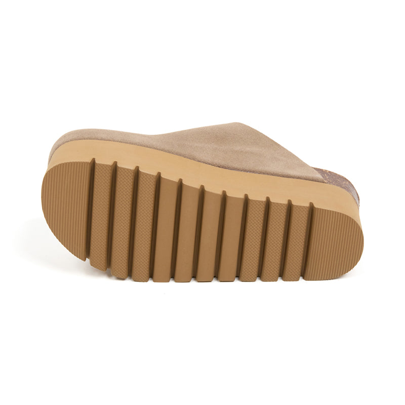 Imagen del producto Zueco Plataforma Marron Mujer