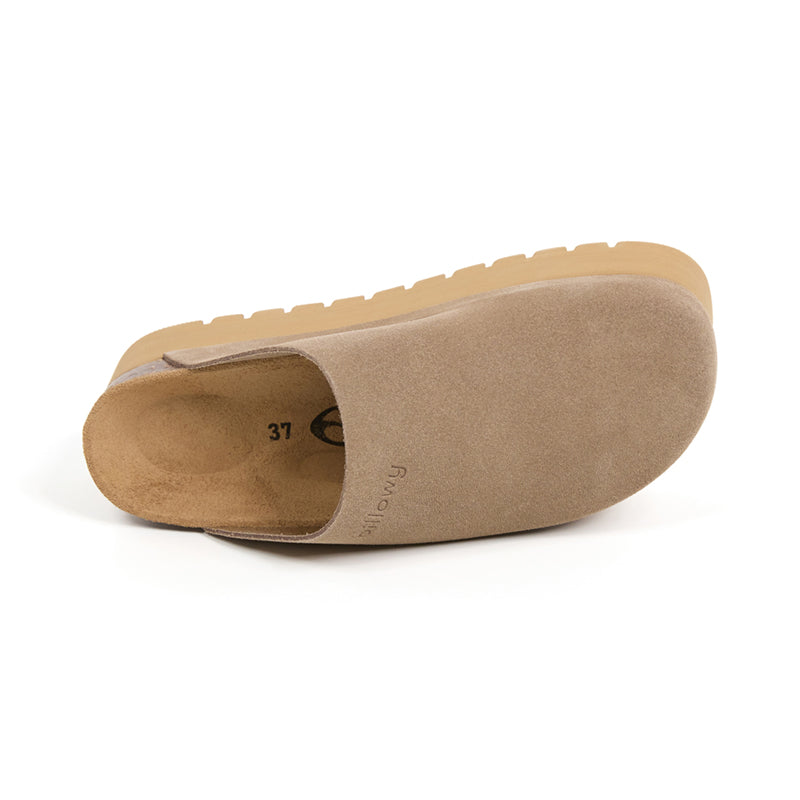 Imagen del producto Zueco Plataforma Marron Mujer