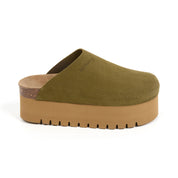 Imagen del producto Zueco Plataforma Kaki Mujer