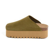 Imagen del producto Zueco Plataforma Kaki Mujer