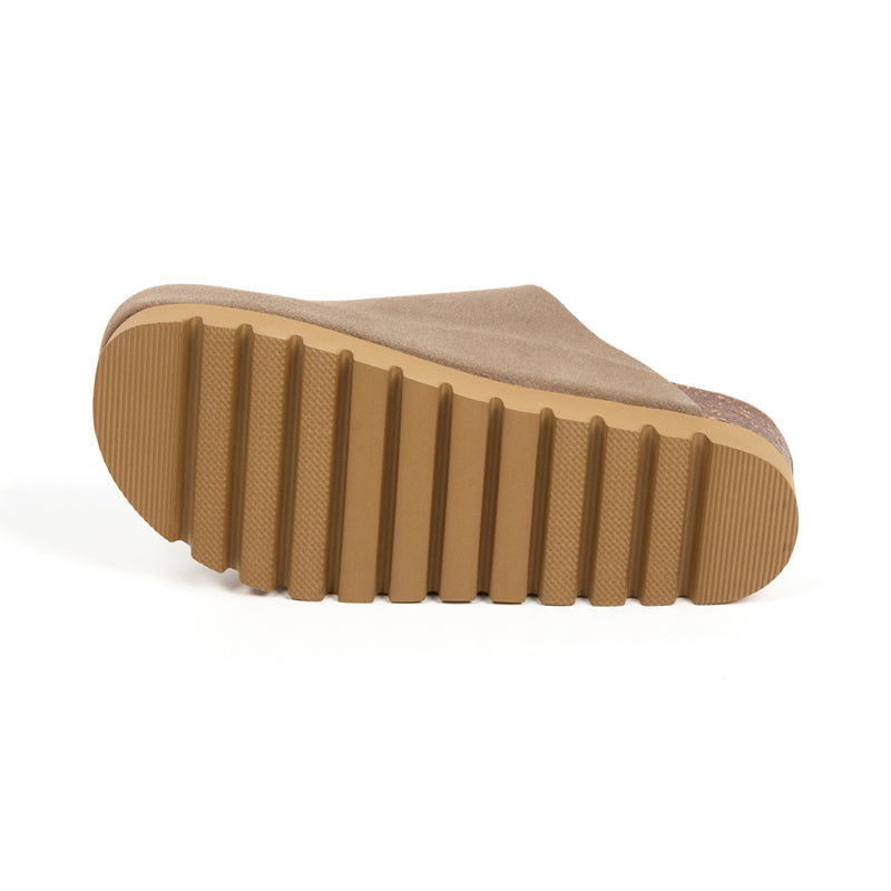 Imagen del producto Zueco Plataforma Marron Mujer