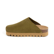 Imagen del producto Zueco Plataforma Kaki Mujer