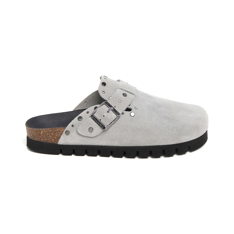 Imagen del producto Zueco Plataforma Gris Mujer