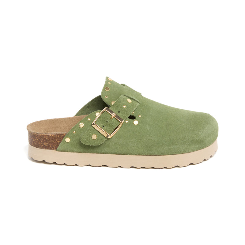 Imagen del producto Zueco Plataforma Verde Mujer